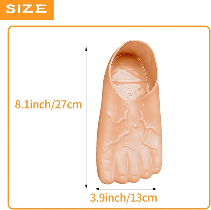 HELVAK White Elephant Gifts For Aduls Christmas Gag Gifts Funny Slippers Feet slippers Jumbo Funny Bare Feet Hobbit Feet Costume Accessories Gag Gifts for Kids and Adult - Image 2
